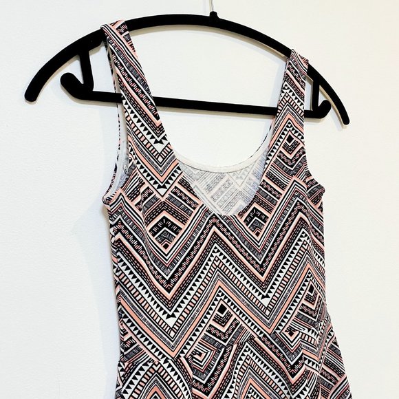 NWOT H&M Divided Geometric Fit + Flare Skater Tank Mini Dress - Picture 8 of 11